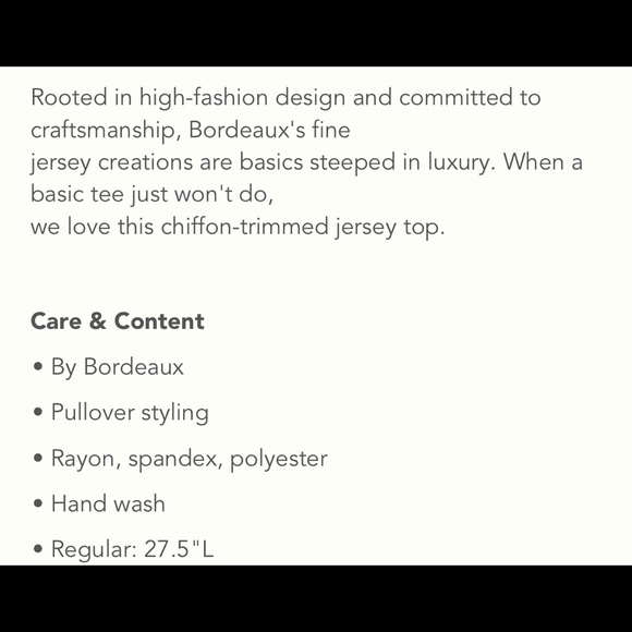 Bordeaux chiffon-trimmed scoopneck shirt in light grey - Picture 4 of 9